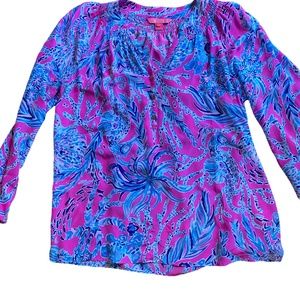 Lilly Pulitzer Elsa long sleeve blouse- M NWOT